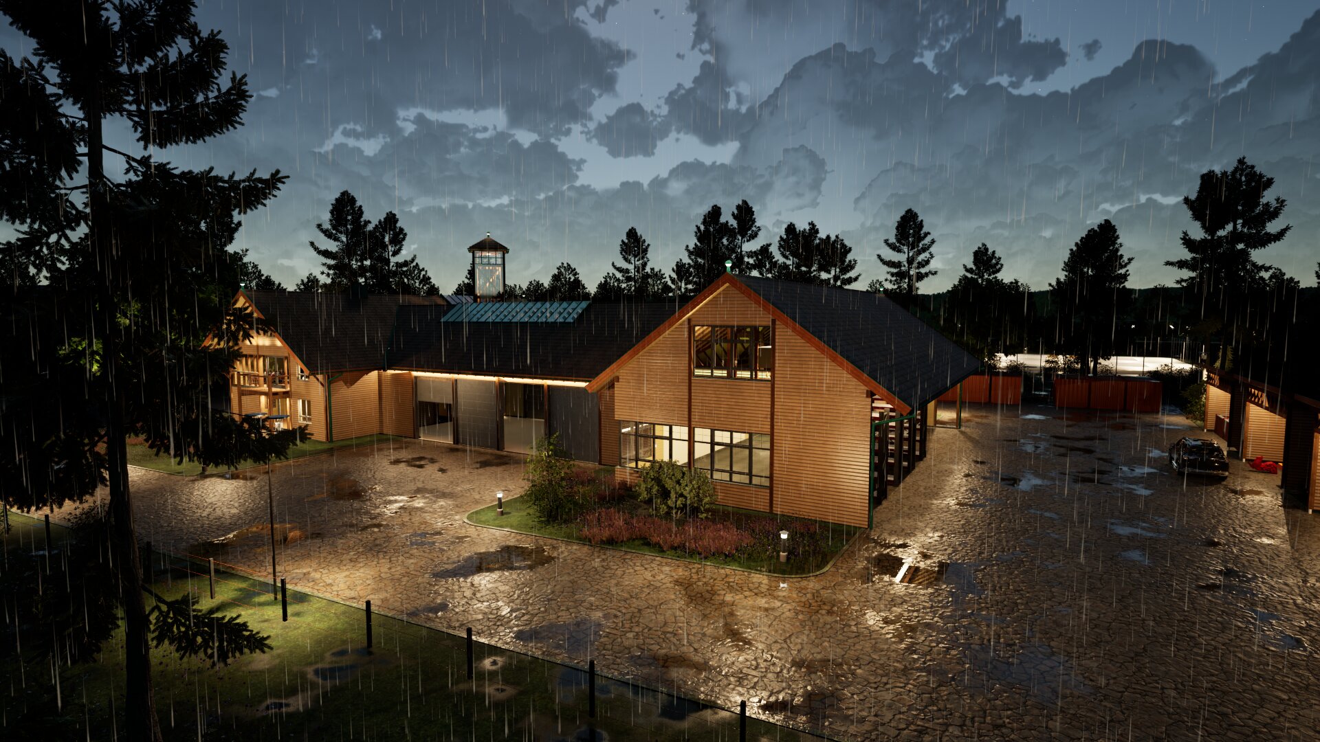 Holzskelettbauweise - Feuerwache mit Recyclinghof Feuerwache mit Recyclinghof