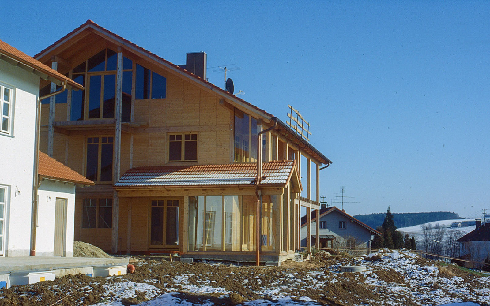 Holzskeletthaus WestAnsicht