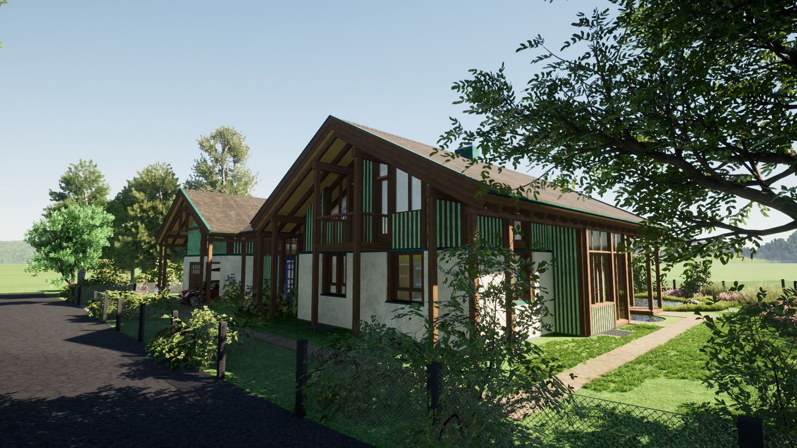 Südwest mit Schwimmteich