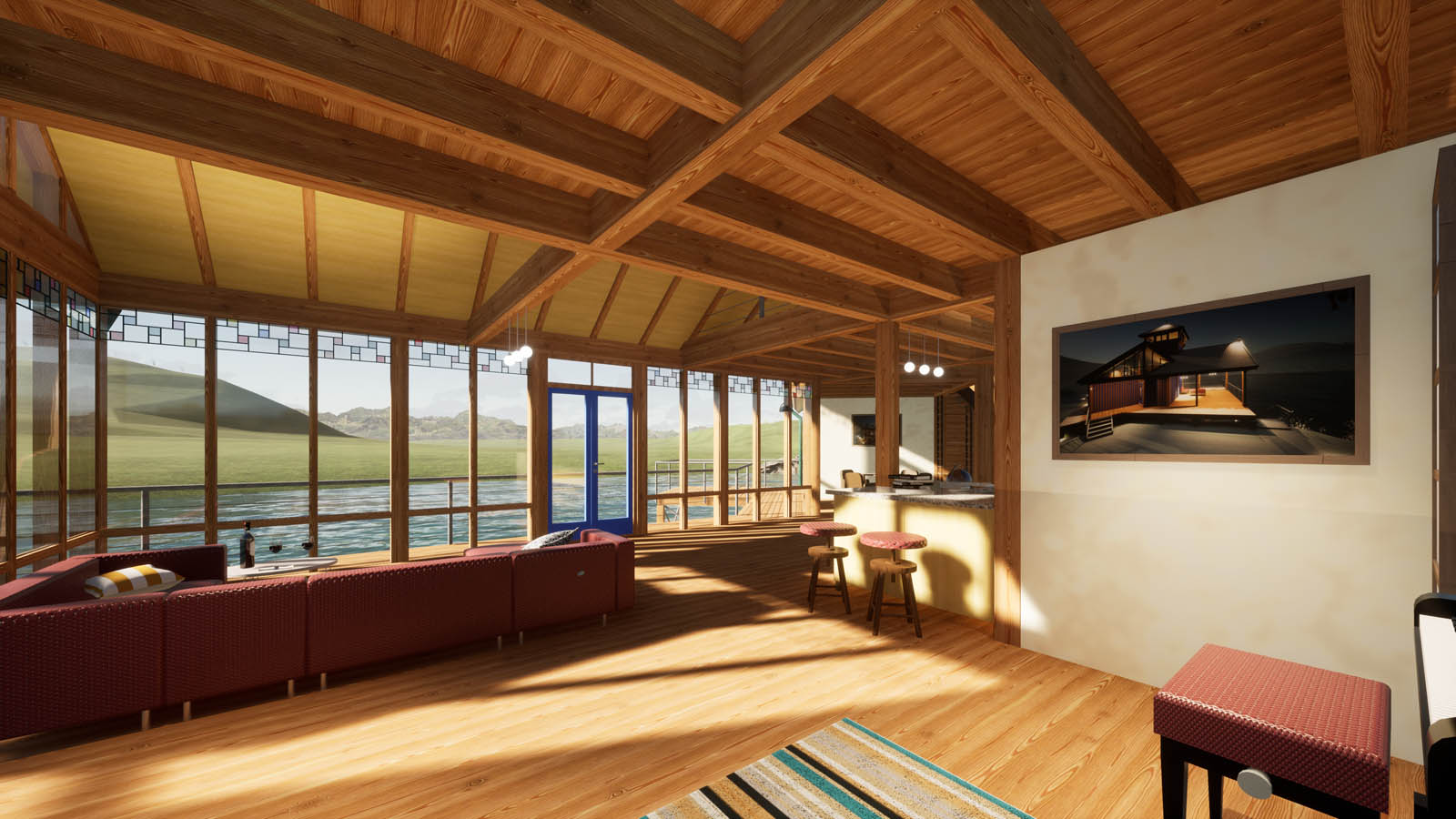 im Loft - Blick nach Süden