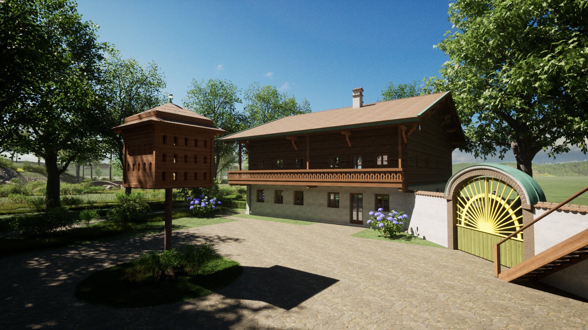 Denkmal in Kriestorf Innenhof