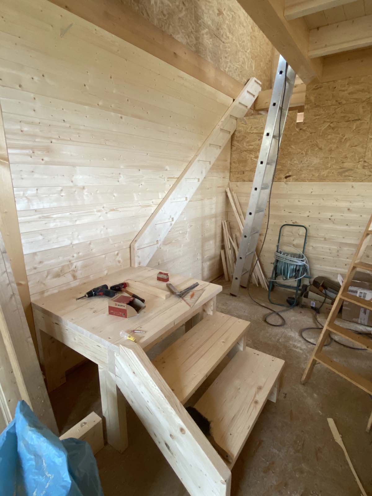 Holzskeletthaus - Einbau vor Ort Holzskeletthaus - Einbau vor Ort