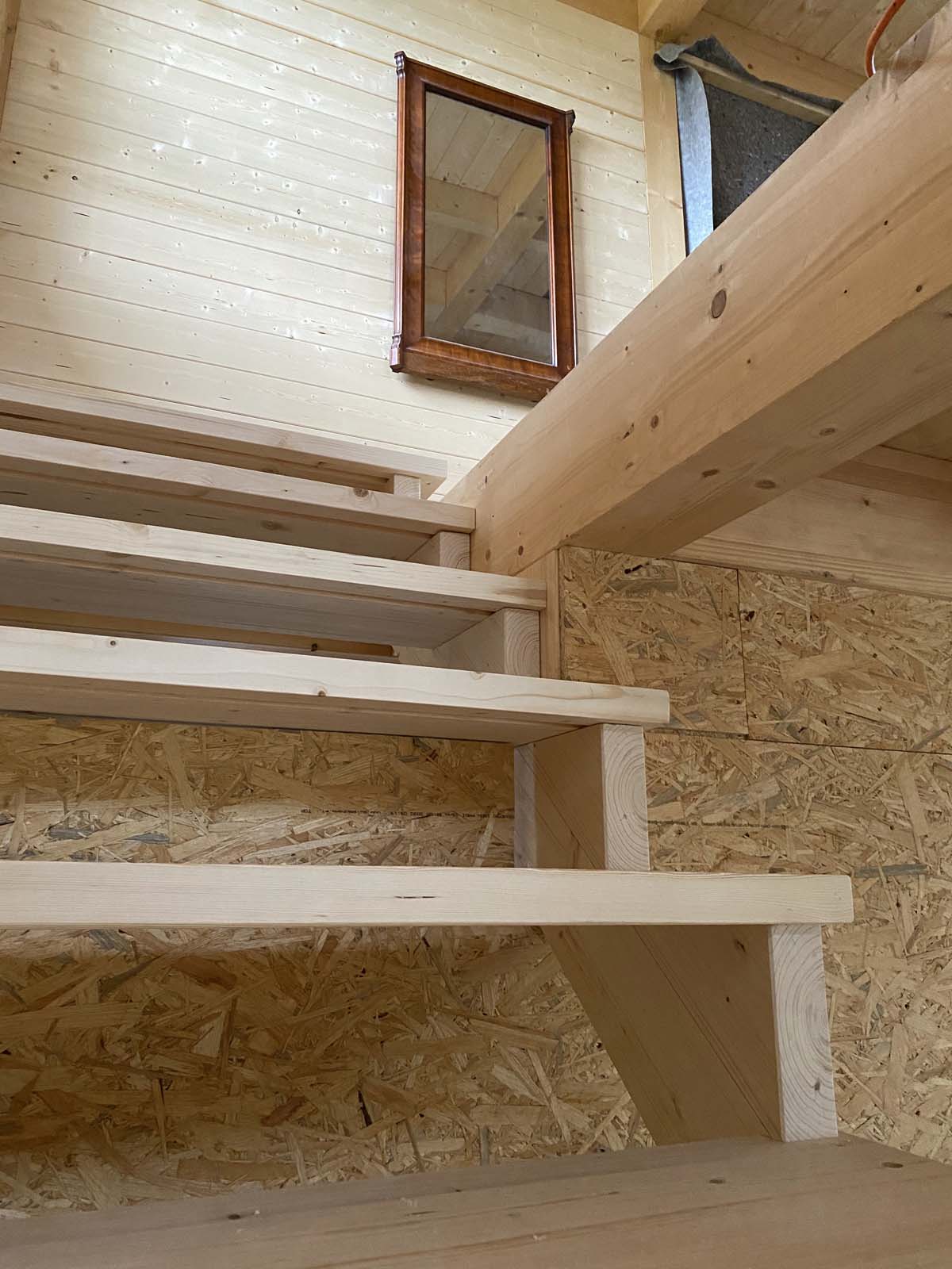 Holzskeletthaus - auch das wurde gelöst Holzskeletthaus - auch das wurde gelöst