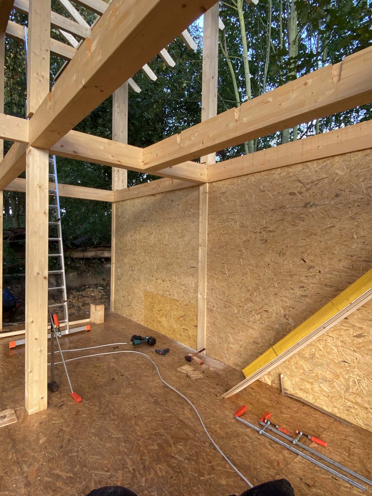 Holzskelettbauweise Holzskelettbau