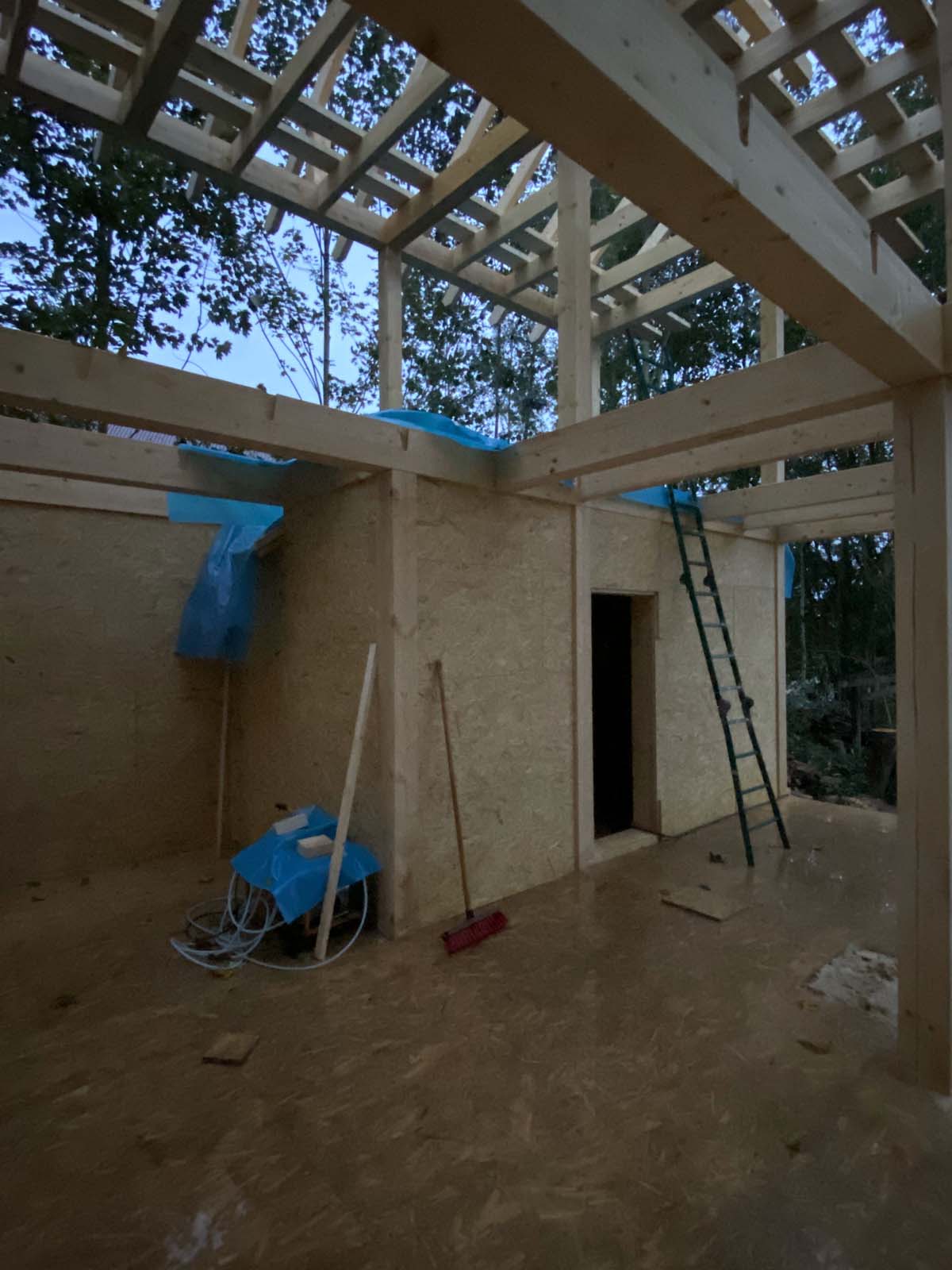 Holzskelettbauweise Holzskelettbau