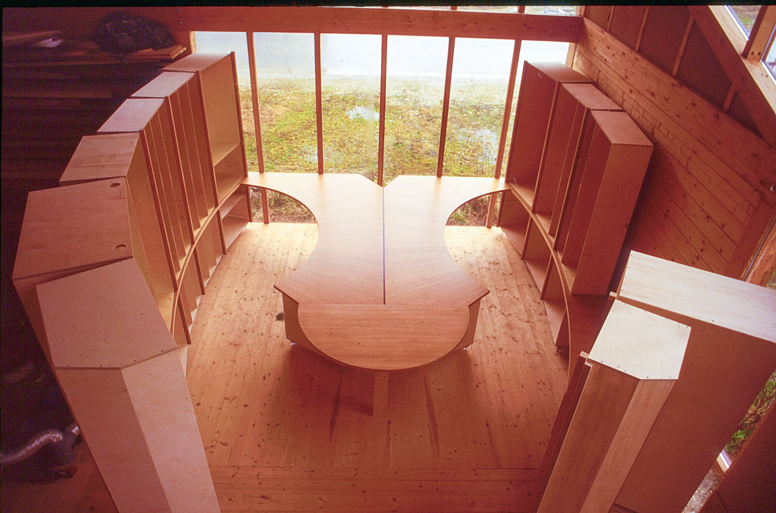 Luftaufnahme in der Werkstatt